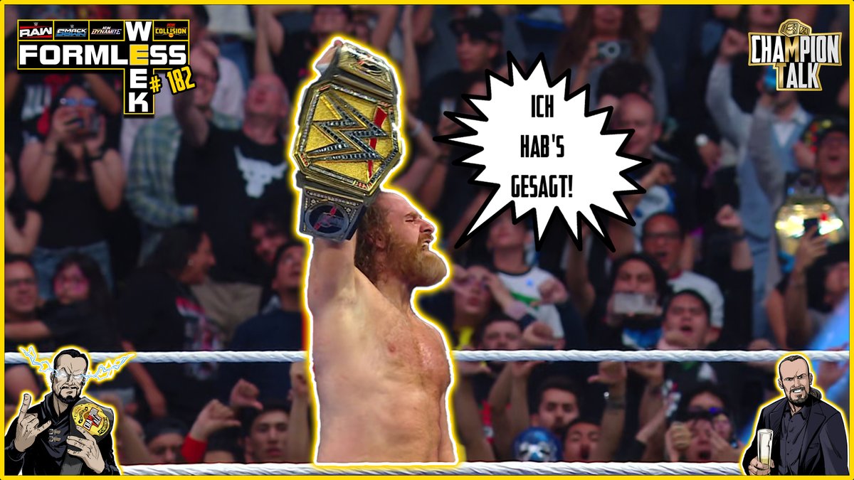FormlessOne's tweet photo. WWE – Sami ist ZWEIFACHER World Champ! Bockstarker SmackDown Main Event | Formless Week #182
#championtalk #wwesmackdown #wweraw    Sami schreibt Geschichte und wird zum zweifachen World Champion! 
https://t.co/72Xq8M6hTf https://t.co/VOdqp3a6Kb