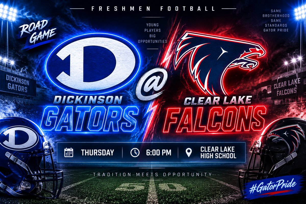 AJHanley55's tweet photo. And now district play begins! #GatorPride #Undefeated #TXHSFB #TXFRESHMENFB #TX6AFB @_EliteProspects @DickinsonFB @CLHSFalcons https://t.co/lH9oOXidXA