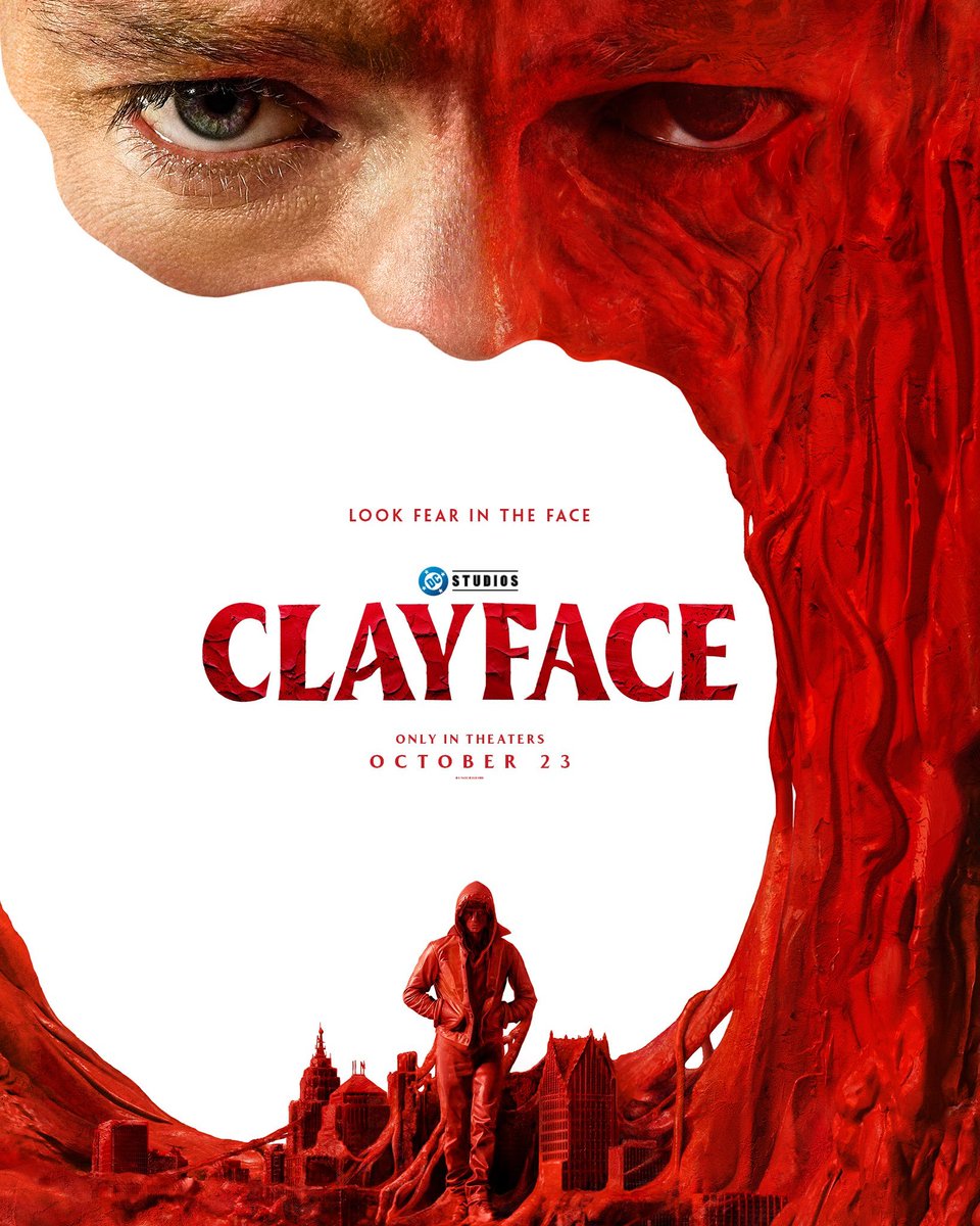 Omnithreaded's tweet photo. New poster of DC studios "CLAYFACE". 

Realeasing only in theatres on october 23rd. https://t.co/C1JS3AaHT8