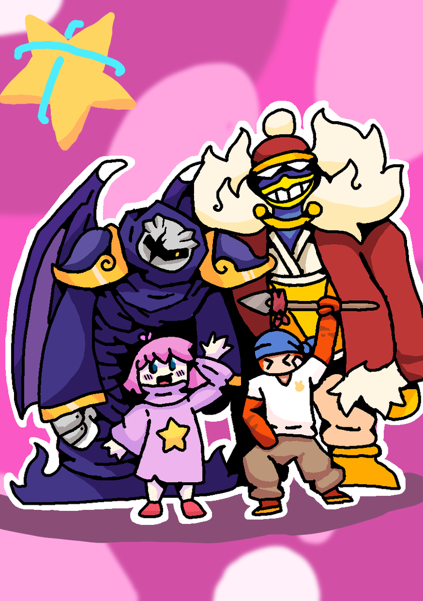 Grim_Lemonade's tweet photo. i like kirby, and i like my draw stile #artㅤㅤㅤㅤ https://t.co/1NYgCJjXWk