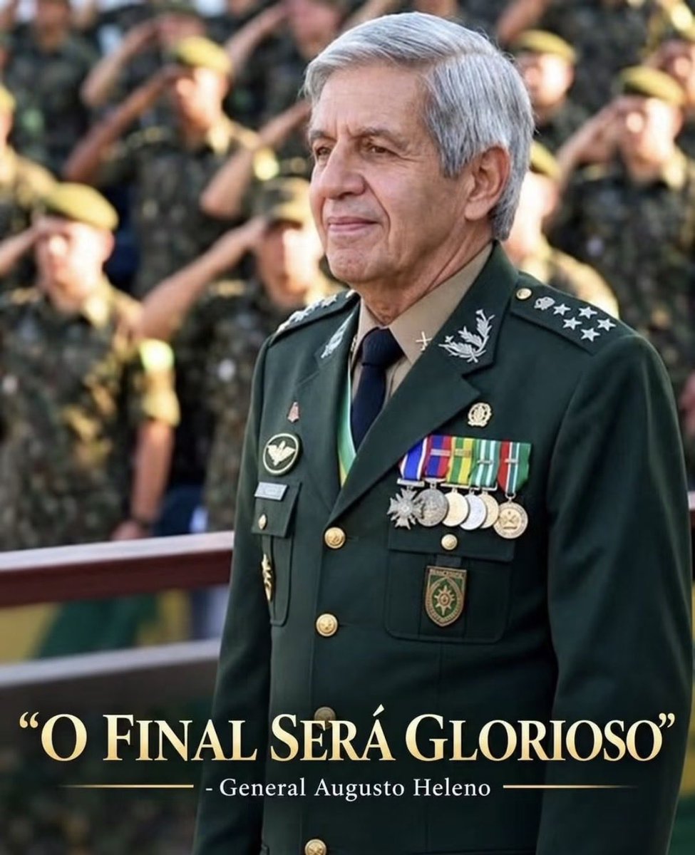 juliovschneider's tweet photo. Sim, o final será glorioso General. 
🫡 https://t.co/2W9jrCQyew