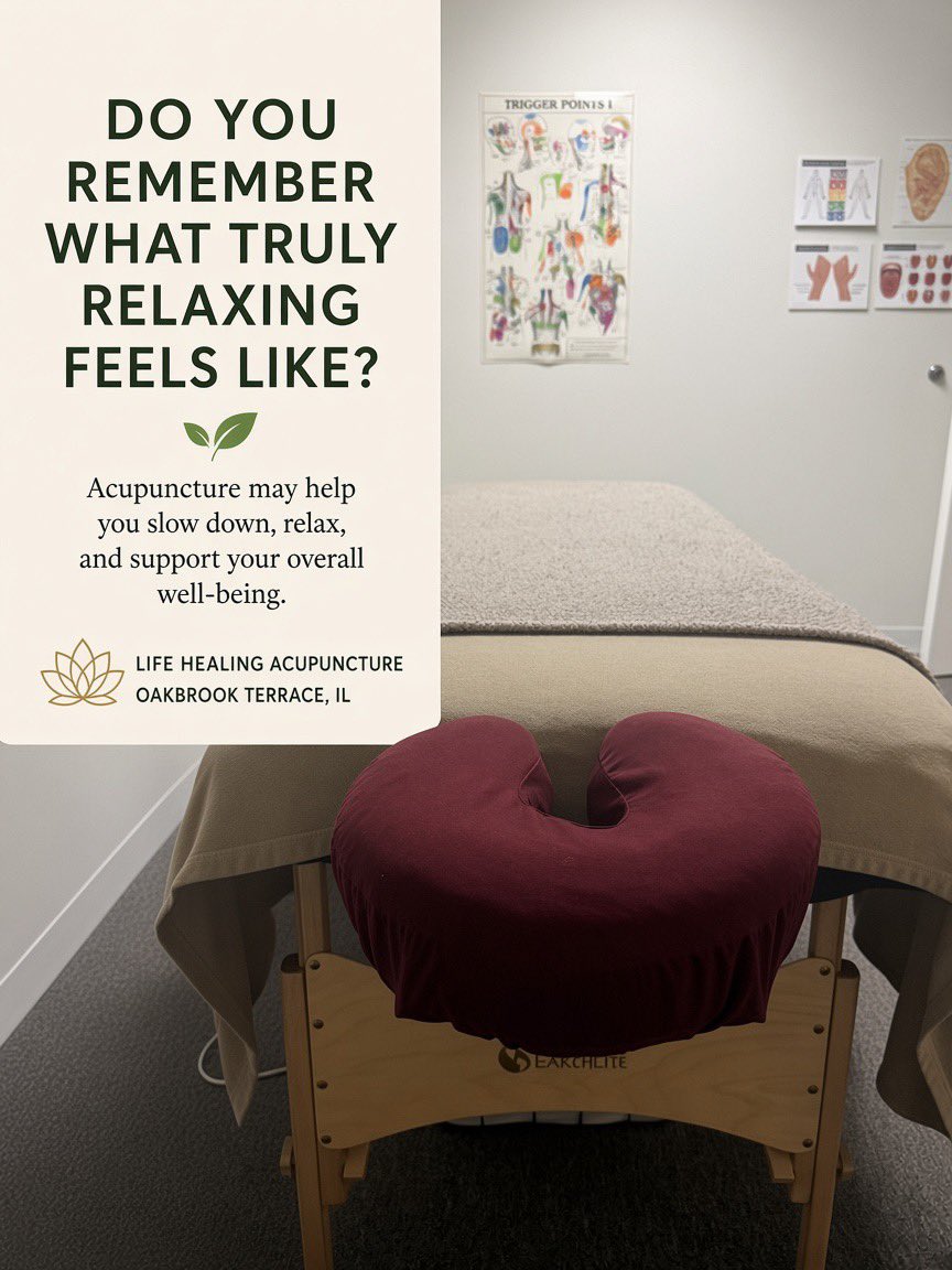 drkevintangeros's tweet photo. Do you remember what truly relaxing feels like?

When life stays busy for long enough, constantly being “on” can start to feel normal.

Taking time to slow down isn’t selfish.

It’s part of taking care of yourself.

#acupuncture https://t.co/aaC5So0584