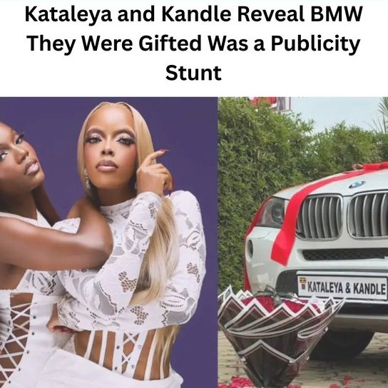 ZuhuraOdongo's tweet photo. Kataleya and Kandle say the BMW X3 Ray Pan gifted them in Dec 2025 was allegedly just for publicity 🚗
Not a real gift. Industry wahala.
#KataleyaAndKandle #RayPan #UgandaMusic https://t.co/uvSXLRw2u7