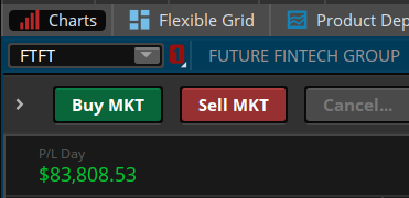 The market reward those who are patient and consistent with execution.

Today, $FTFT paid us over 300%. 💰

Market been slow over the past few weeks but I never