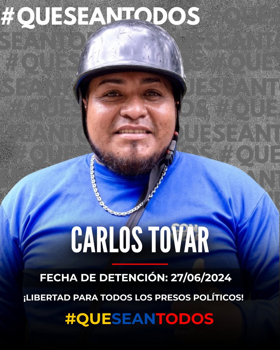 VenteDDHH's tweet photo. Pensar diferente no es un crimen; encarcelar por ideas, sí.

Exigimos la libertad inmediata de Andrés Paredes Soler y todos los presos políticos.

¡Sus familias los esperan en casa! https://t.co/t8eoEKLcfi