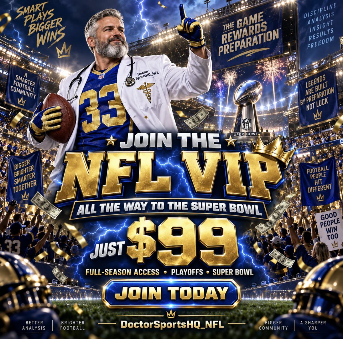 DSHQ_NFL's tweet photo. JOIN THE NFL VIP ALL THE WAY TO THE SUPER BOWL FOR JUST $99! 🏈🔥 FULL-SEASON ACCESS, PLAYOFFS AND SUPER BOWL—JOIN TODAY ⬇️⬇️

https://t.co/euaKSHNkJe

@DoctorsportsHQ @DoctorsportsHQ #vip #NFLFACTS #NFLNews #NFLKickoff #fyp #fypシ゚viral #fypage #fypシ゚viralシfypシ゚ https://t.co/RDio9hgFGN