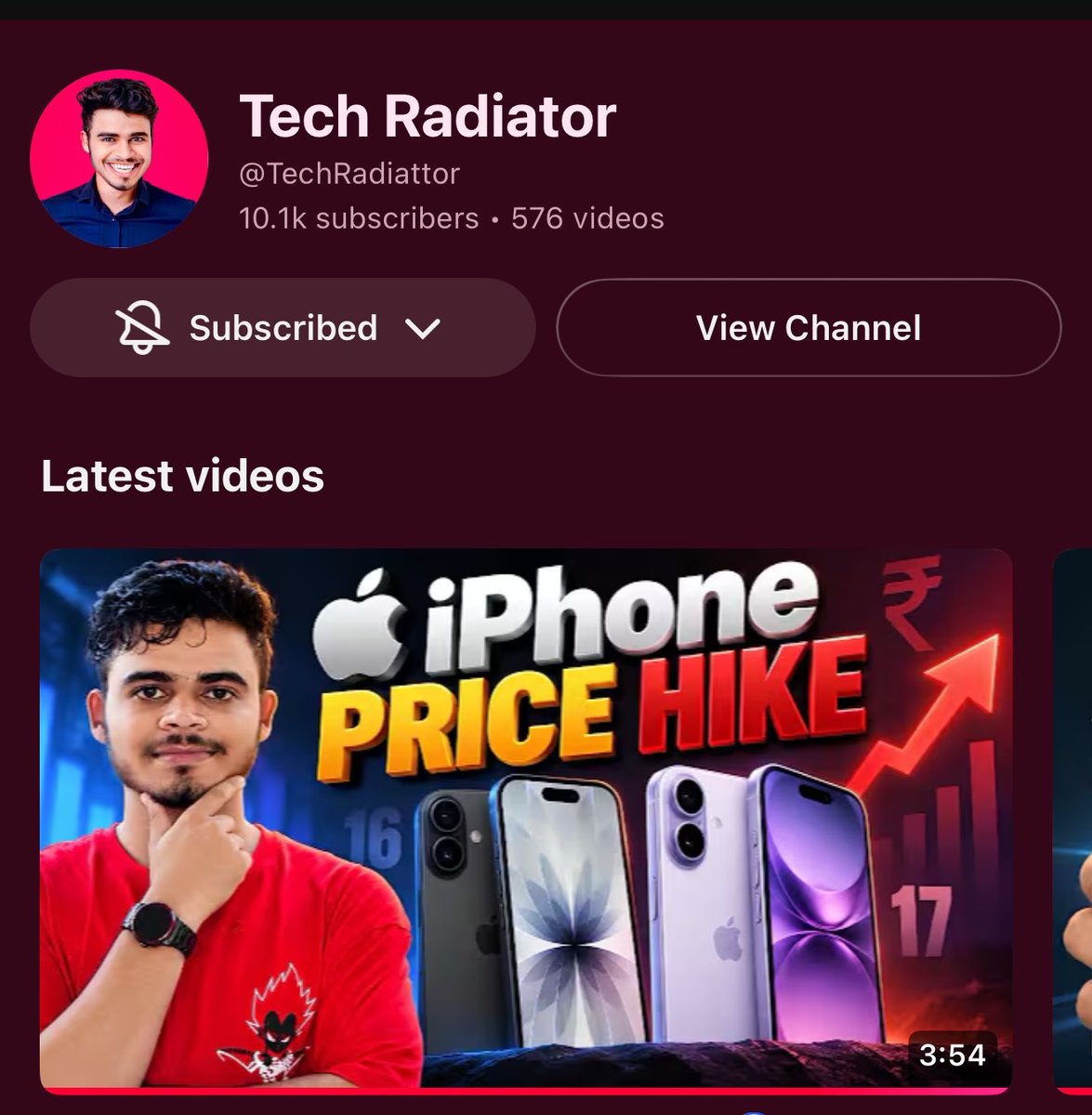 techradiator's tweet photo. WE DID IT! ❤️ 10,000 Subscribers🎉

Thank you so much to everyone who supported, watched, liked &amp; subscribed.
This is just the beginning — much more to come! 

Thank you @YouTube @YTCreatorsIndia @YouTubeIndia for this amazing journey! ❤️

#YouTubeCreator #TechRadiator #youtube https://t.co/5lQ87WwXlp
