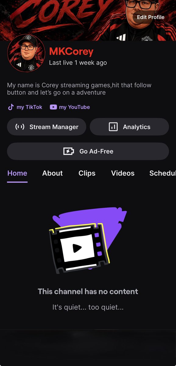 MKCorey7's tweet photo. Go and follow my twitch link in bio #twitch #streamer #follow #gaming https://t.co/9EjLJ4H81s