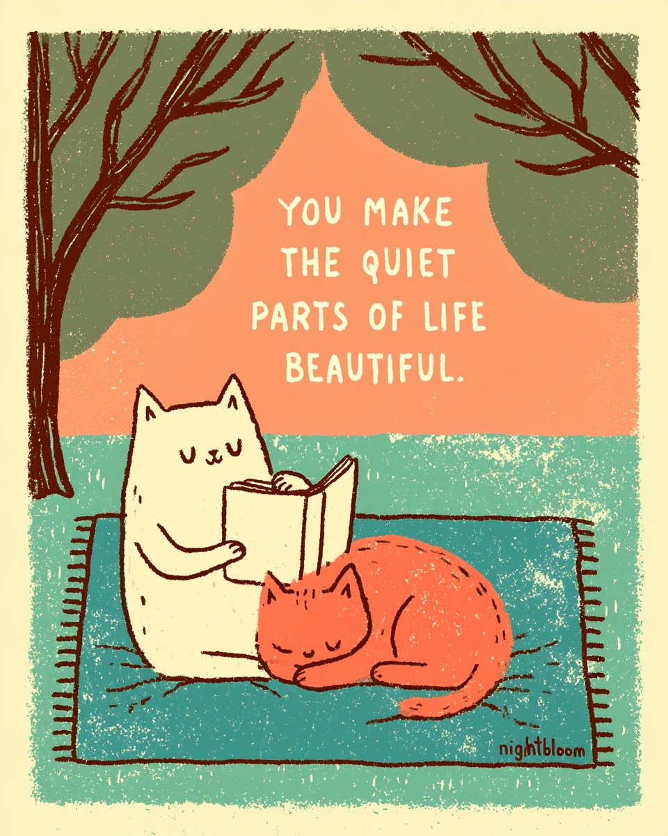 Nightbloomc's tweet photo. You make the quiet parts of life beautiful. https://t.co/7s2S1slf2Z