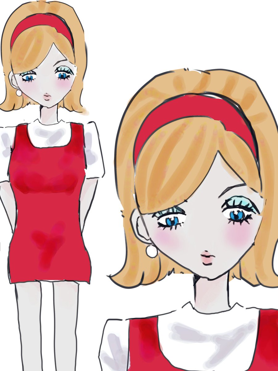 star__33_ui_iu's tweet photo. 60's の女の子描いてみた😻 https://t.co/tw243HG4U1