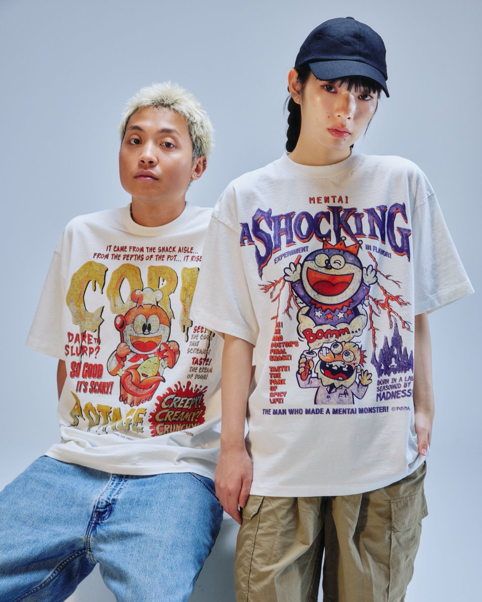 talkingheads_0's tweet photo. 🦇Talking about HORROR  本日発売!🦇

駄菓子とホラーの意外な出会い。
主役は、駄菓子界の絶対王者  #うまい棒
定番中の定番であるコーンポタージュ味とめんたい味を、
往年のホラー映画ポスターのタッチでデサイン。

🔗  https://t.co/MzrPfndQRk

Talking WEB SITE
うまい棒ショップ  通天閣ANNEX・WEB SHOP
MFC STORE 中目黒店 大阪店
でもお取り扱い中✨

#ホラーT
#Talking

©︎やおきん