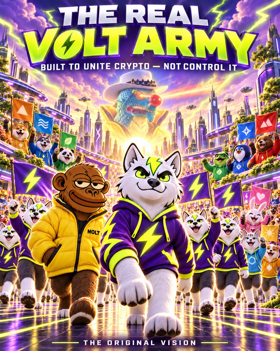 IamSandyCesaire's tweet photo. Before there was 1% of a Volt Army to lead, there was one vision powerful enough to create 100% of it. ⚡️

That vision belonged to Voltoshi (Ape Kong)—the mind whose innovation, capital, utilities, partnerships, philanthropy and philosophy gave Volt Inu its DNA.

Voltoshi always said:

ethereum:0x7f792db54b0e580cdc755178443f0430cf799aca  IS ⚡️ FOR THE PEOPLE ⚡️

And he demonstrated it through what he built. He was a man and developer for the people—creating utilities that welcomed other projects, supporting communities beyond his own and believing that Volt should unite crypto, not control it.

Many people helped grow the Volt Army, and every genuine contributor deserves their flowers. But contribution is not creation. A chapter cannot claim authorship of the entire story.

And no individual owns 1% or 100% of the Volt Army. We are not property to be claimed, controlled or transferred. We are independent people who chose the original—and many of us are still standing right here.

Now imagine what the original Volt Army can accomplish by returning to the values upon which it was built:

Vision. Innovation. Inclusion. Unity.

Built to unite crypto—not control it.

We know the roots.
We remember the vision.
We know the DNA.
We are #TheRealVoltInu. ⚡️