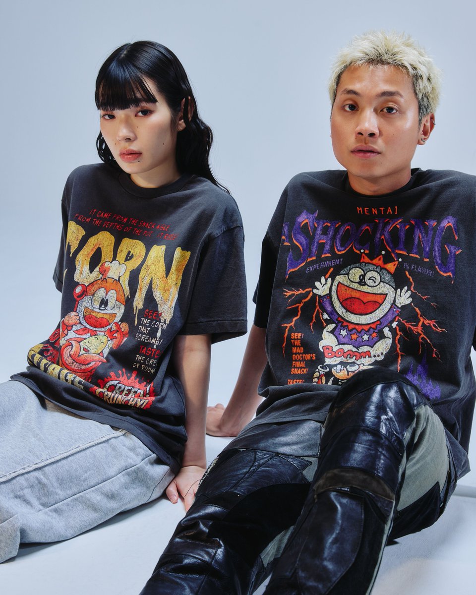 talkingheads_0's tweet photo. 🦇Talking about HORROR  本日発売!🦇

駄菓子とホラーの意外な出会い。
主役は、駄菓子界の絶対王者  #うまい棒
定番中の定番であるコーンポタージュ味とめんたい味を、
往年のホラー映画ポスターのタッチでデサイン。

🔗  https://t.co/MzrPfndQRk

Talking WEB SITE
うまい棒ショップ  通天閣ANNEX・WEB SHOP
MFC STORE 中目黒店 大阪店
でもお取り扱い中✨

#ホラーT
#Talking

©︎やおきん