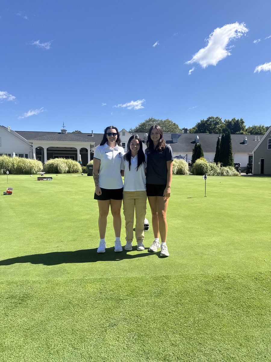 CoachNicole_'s tweet photo. Madi, Coach Angie, and Coach Emma representing @SCWBB well at today’s @SC_Pride Golf Classic! ⛳️ https://t.co/zhixeZABFJ