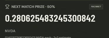 DeadcashGame's tweet photo. Next match is paying exactly 0.2 NVDA.

Check the vault and the contract here: 

https://t.co/TtFl44dtm5 https://t.co/mcHVkJY0iK