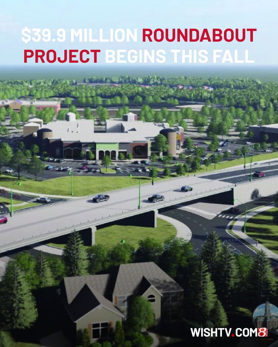 WISHNews8's tweet photo. 🚧 Hamilton County, Indiana, commissioners have hired Carmel-based Gradex for $39.9 million to construct a new roundabout at Hazel Dell Parkway below 146th Street at the Carmel-Noblesville border. Work could begin this fall and run through 2029. 🚧 https://t.co/u7akh8jE5h https://t.co/rSI1rlAN1M