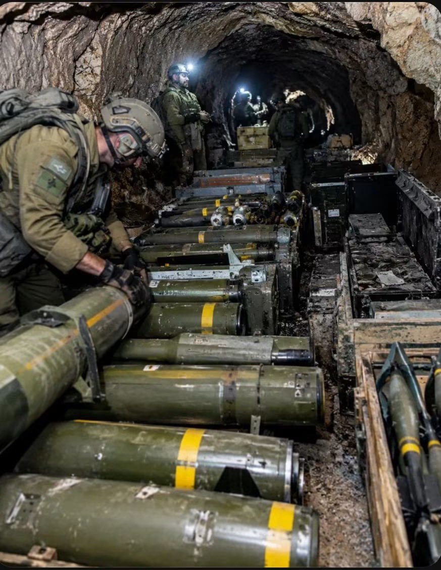 sabra_the's tweet photo. 🛑🔻 ISRAEL TO SEND CAPTURED HEZBOLLAH WEAPONS FROM ALI AL-TAHER RIDGE TO IRANIAN 🇮🇷 OPPOSITION FORCES IN PAY BACK TACTIC: 

 According to intelligence signals, Israel may hand over some of the weapons seized from the Ali Al-Taher Ridge underground Hezbollah complex to opposition forces inside Iran. The move would mean Israel could use Iranian-funded weapons captured from Hezbollah to support forces fighting against the Iranian regime and the mullahs’ leadership.
