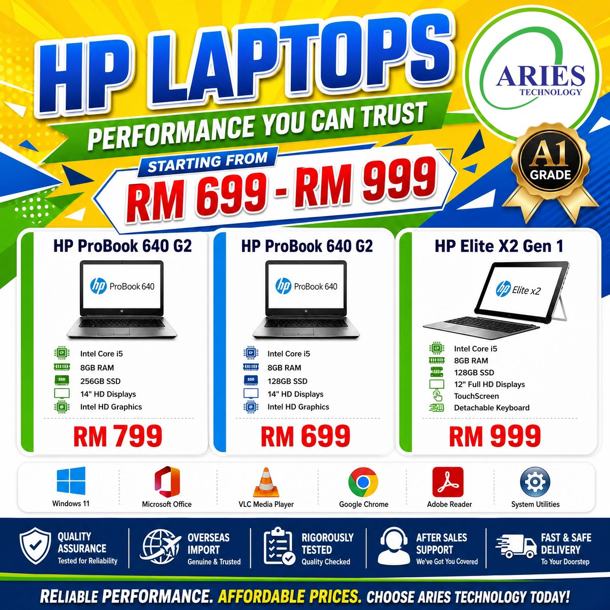 asigen94955008's tweet photo. 💻 Aries Technology – Laptop Promotion! Looking for a brand new or refurbished laptop at the best value in Seremban 2? We’ve got you covered! ✨ Price Range: RM699 – RM3999
🛡️ Warranty: Up to 1 Year
📍 Location: Lot 31-G, Jalan S2 B17, Biz Avenue, https://t.co/VDtF63G2XE