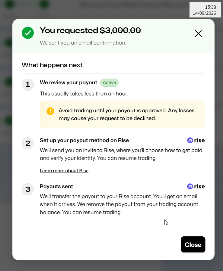 zemastadee25's tweet photo. @JayPanjwani22 @Tradeify @BrettSimba yes, having the same issue. requested my 7th payout, and first time I had to resubmit KYC. so strange... https://t.co/frNIpeKBEt