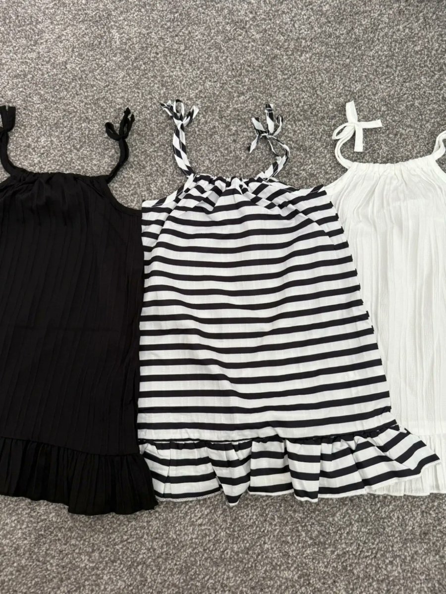 GiuiGT's tweet photo. Bundle of 3 stylish dresses for ages 2–3 years. Soft, summer-friendly fabric. UK imported. Order now @minichroms https://t.co/aKjJVz3VZn