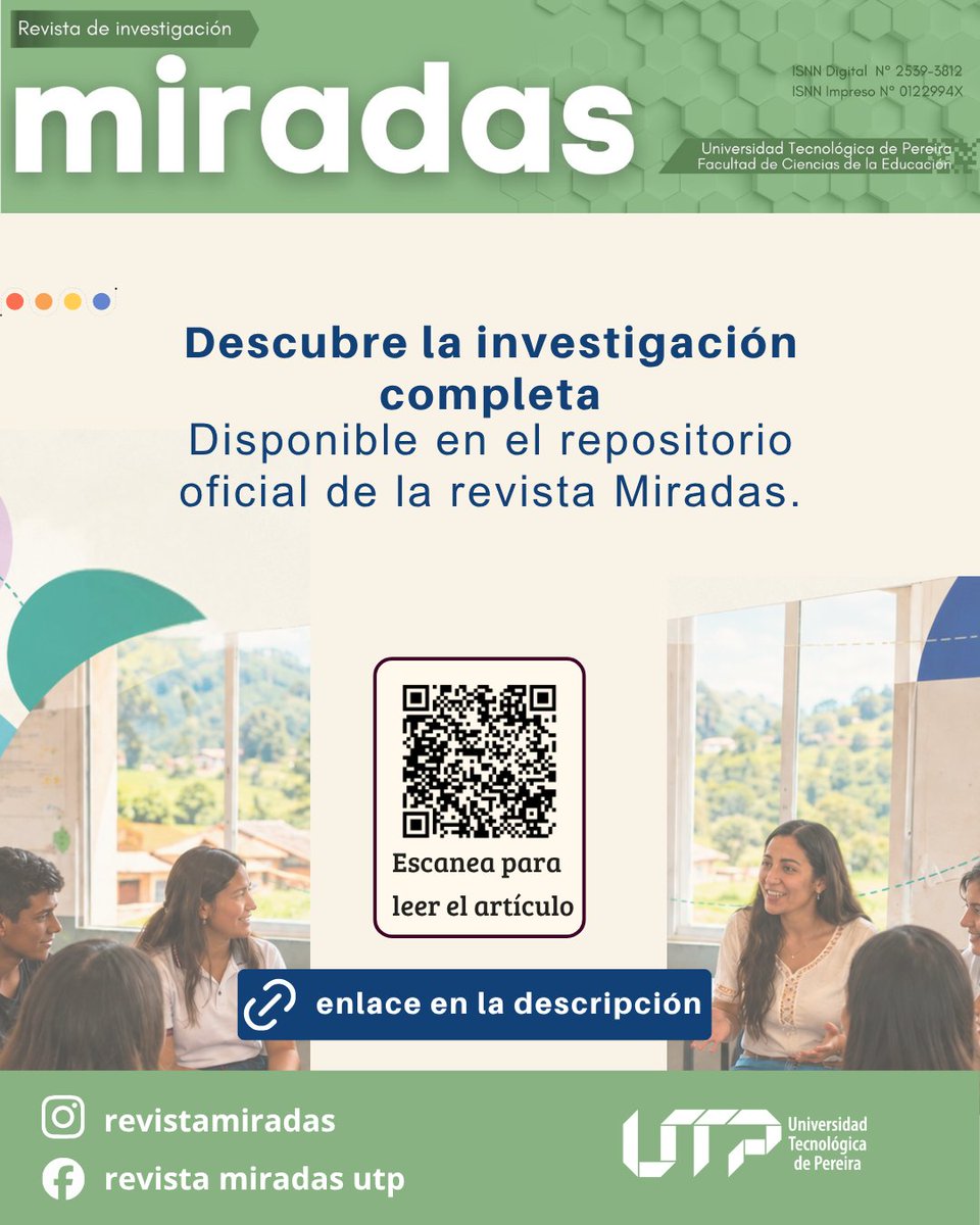 miradasutp's tweet photo. ¿Cómo transformar la educación sexual rural? El estudio propone resignificar el currículo de ética para fomentar una ESI transversal e incluyente en las aulas.

Lea el artículo completo en: https://t.co/VNriLkwPPU
#RevistaMiradas #UTP #ESI #EducaciónRural https://t.co/Gf8V0mJhgj