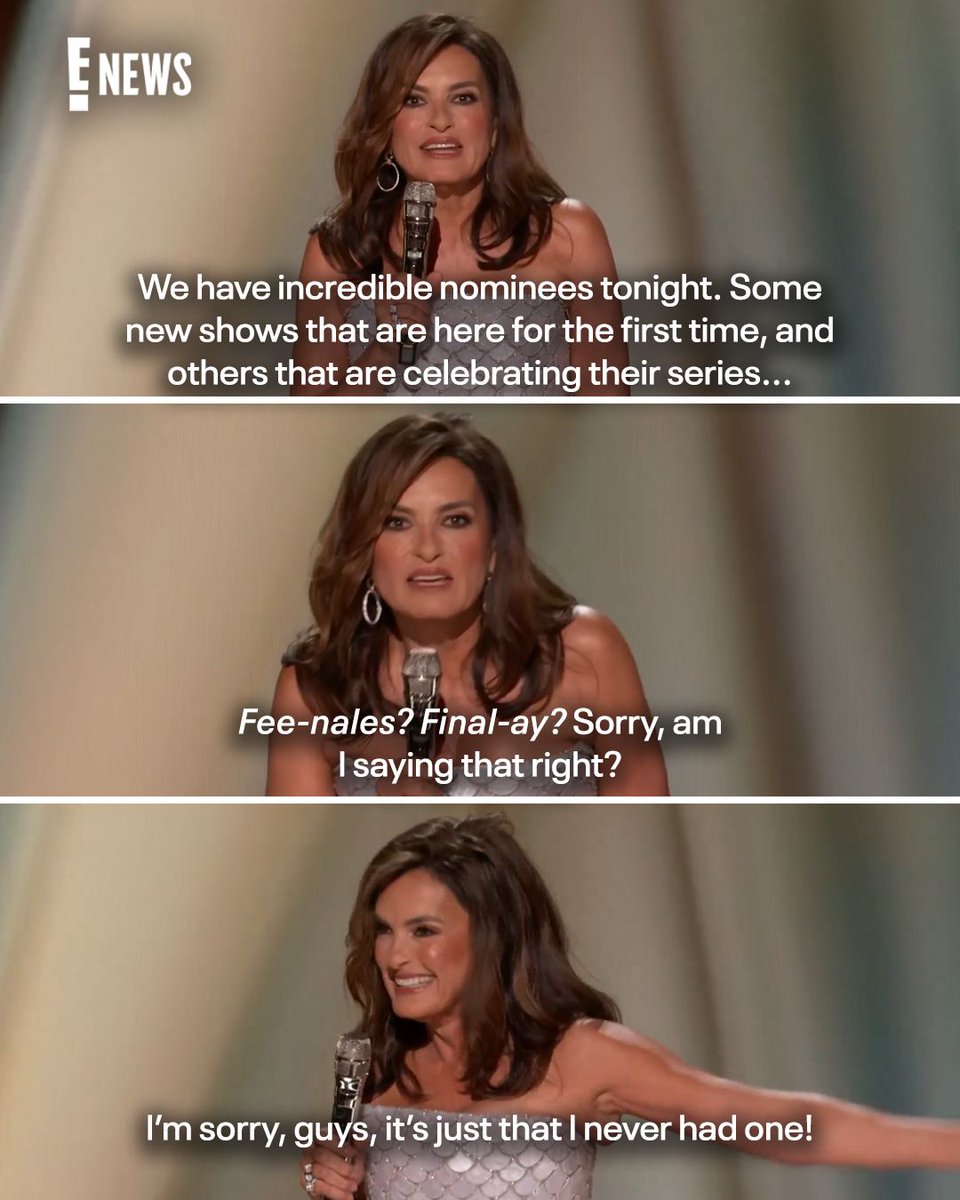 enews's tweet photo. Mariska Hargitay stays booked and busy, and we love that for her. 💅🏼 #Emmys #AwardsSeason https://t.co/wUDVBcdzWP