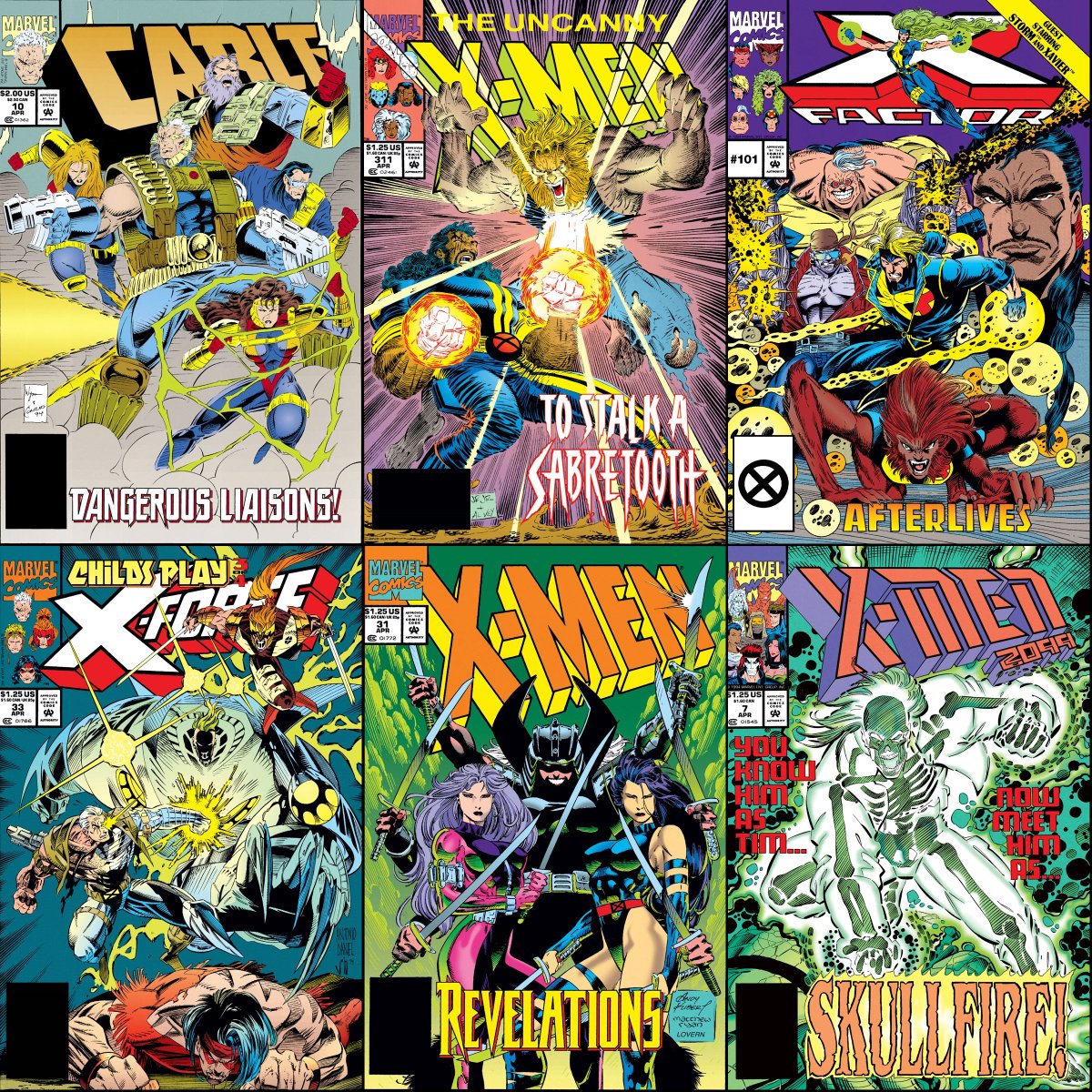 ClassicXMen's tweet photo. X-books that were on sale with cover dates of April 1994. https://t.co/U3KDuT0TYr