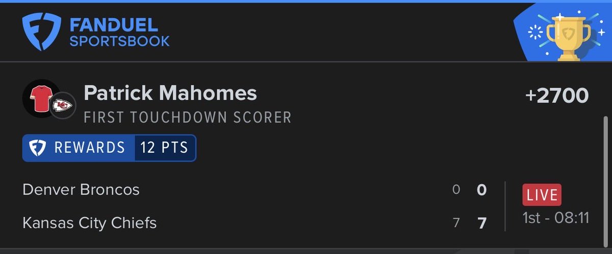 TheJTBets's tweet photo. Great start to MNF! https://t.co/n6jjTrwvT5