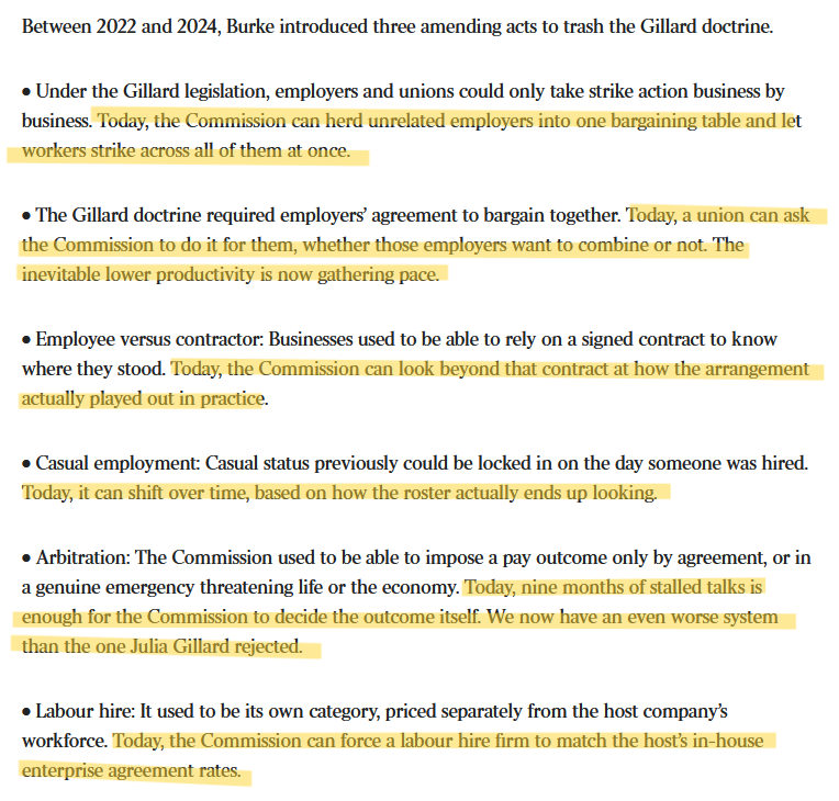 taipan168's tweet photo. If you want to know why Australia's labour productivity is falling, look no further than the catastrophically bad industrial relations laws introduced by the Albanese government, which have repudiated principles introduced by previous ALP governments.
https://t.co/wAV4womHKy https://t.co/9IKjAhMKbD