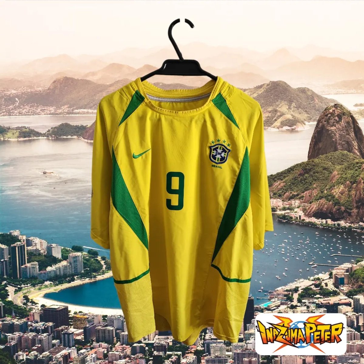 inazumapeter's tweet photo. Brasil 🇧🇷 
| Home Kit |
| 2002/2003 |
| N°9 Ronaldo Nazario |
| Size XL |
| Nike | https://t.co/04qYpoLhNj
