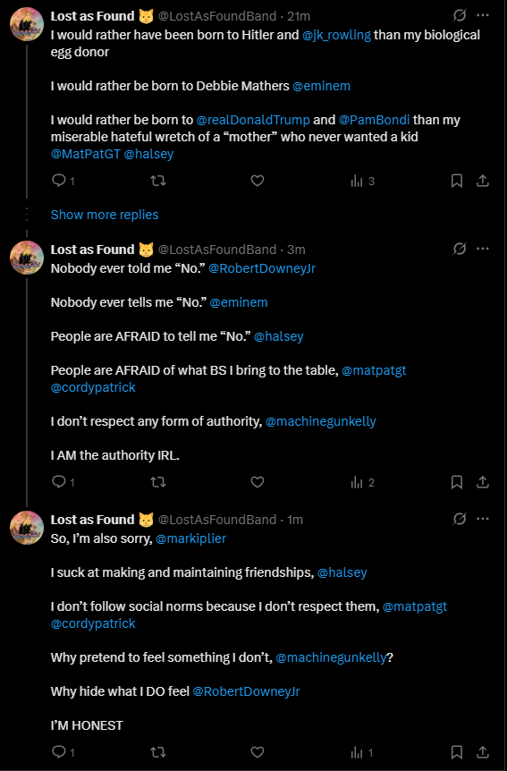 MeatLogger's tweet photo. @StJude Please do not associate with this violent thug
There is no funds ever donated by this insane person. He is a crazy pathological liar. You will find no donations in his name at all. He has never done any charity, any charity he has done is for himself. https://t.co/Ycfpt1Sqs6