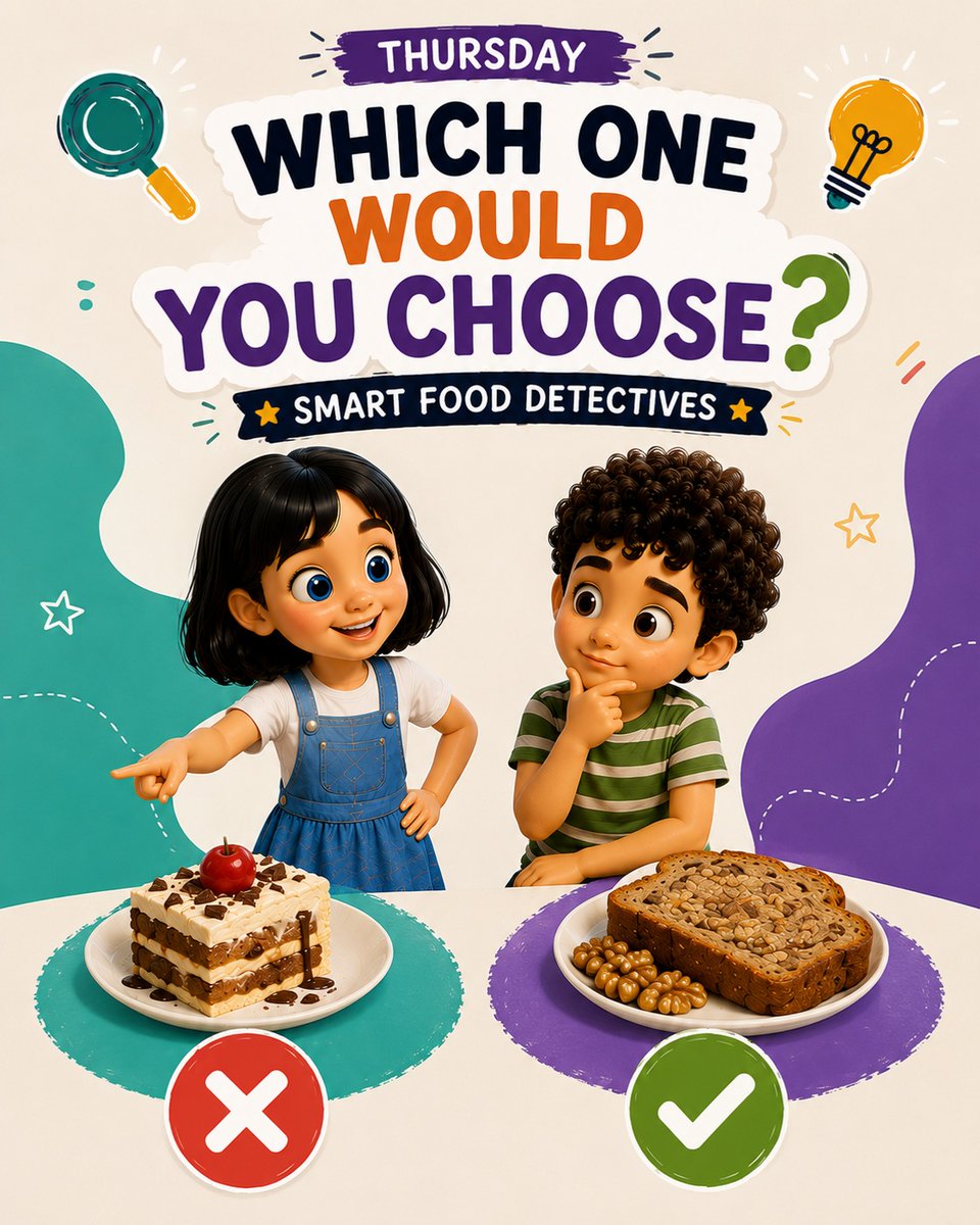 wentonyy's tweet photo. Can you spot the healthier choice? A creamy pastry is delicious, but homemade walnut banana bread offers more goodness to help you grow, learn, and play. What would you choose? Team Walnut Banana Bread or Team Creamy Pastry? https://t.co/gQ5YDRV9ls