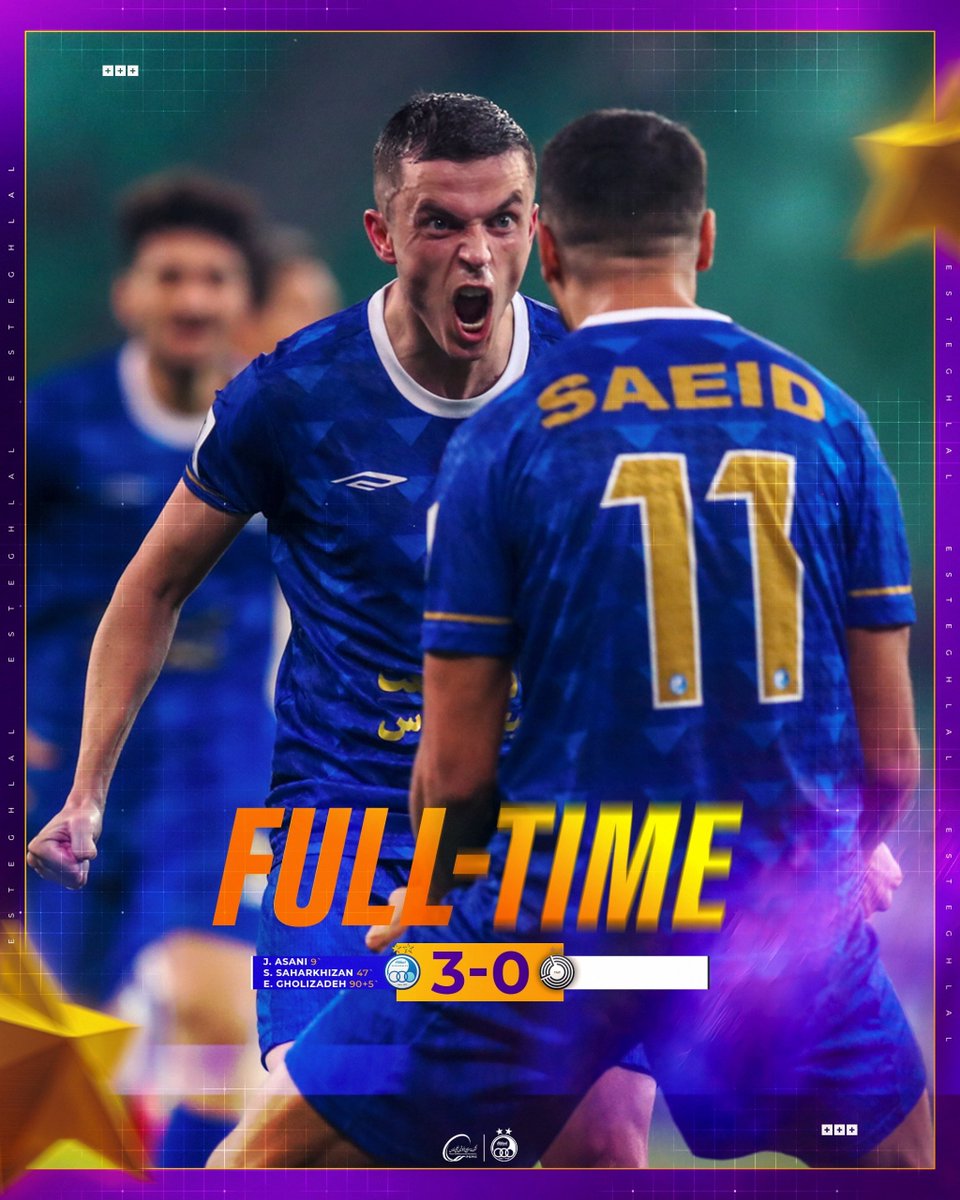 fcesteghlaliran's tweet photo. برتری سه بر صفر در اولین گام آسیایی 💙✌️ https://t.co/ScXbIGMhZf