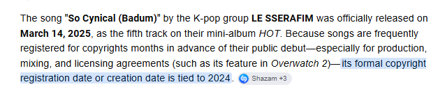 AceCC16's tweet photo. your the dumbest take... go cry hard... 
you are just like aespa, TOO INSECURE.  
Look at aespa, they keep HI-JACKING their FACES.
aespa shows that they DONT LIKE their own ORIGINAL FACES.

For the record, EJAE had a project with HYBE is the song So Cynical (Badum), registered in 2024. Released on March 2025. 

KPOP Demon Hunter released in NetFlix in June 2025;