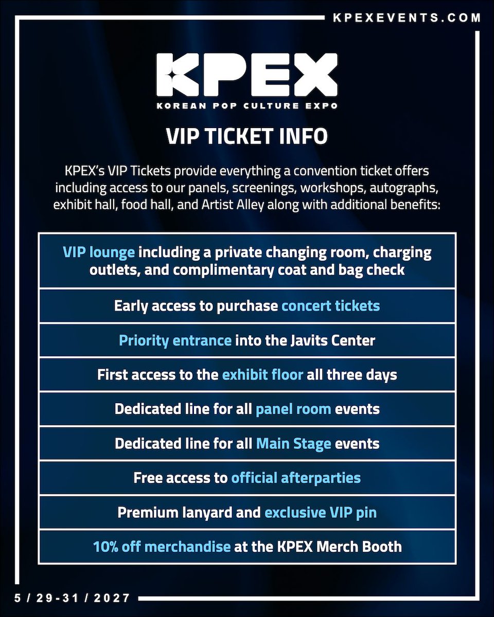 kpexevents's tweet photo. We're proud to share ticket pricing and details for the very first KPEX! Convention tickets launch at 12 Noon Eastern on Friday, September 18! Concert tickets will launch later this year after our musical guests are announced! https://t.co/PdOQZ0soS1