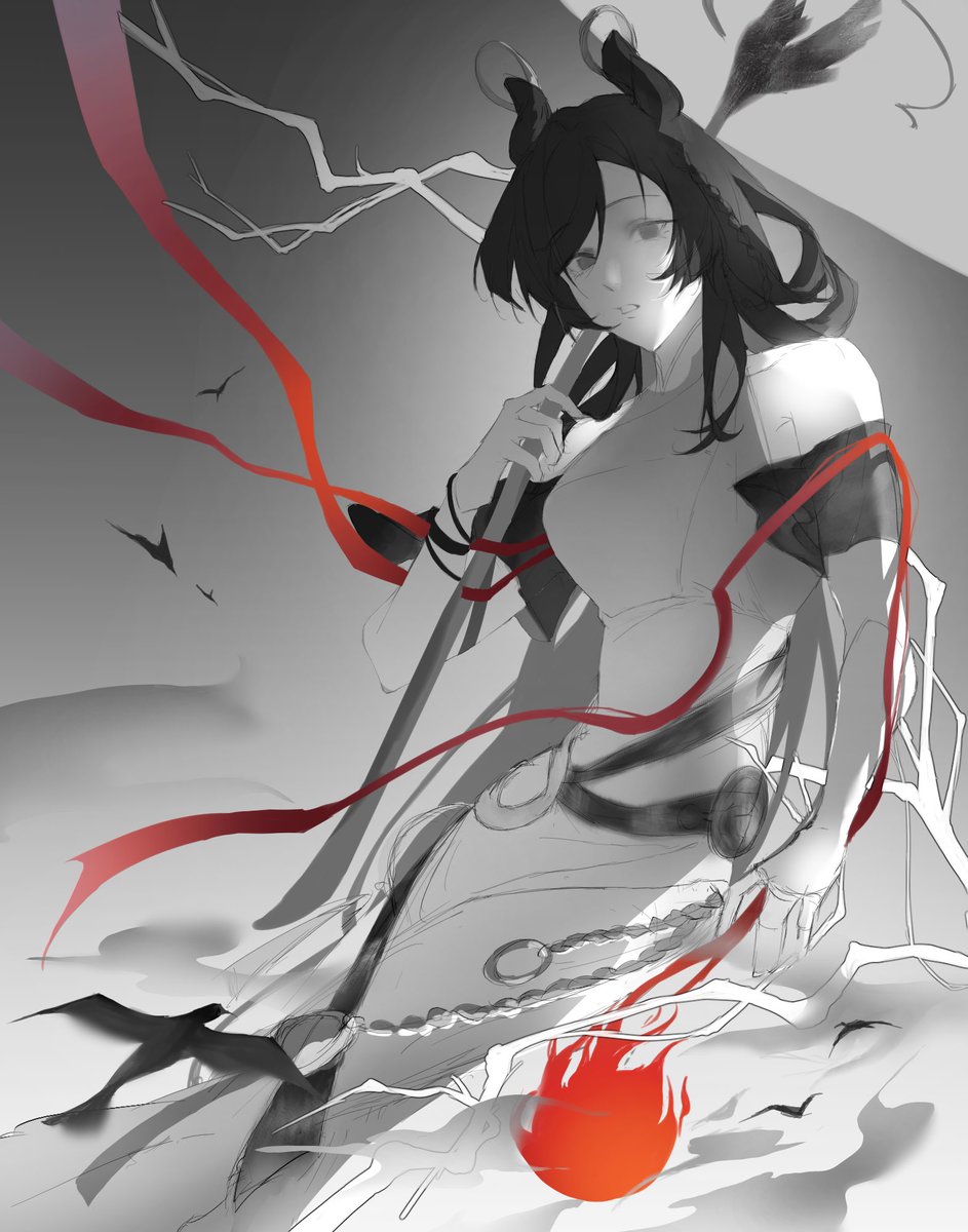 VeggieStew_'s tweet photo. when i decided to lock in, BUT

-dont even know how grayscale works
-dont understand what the teacher said
-will this pic be finished ?
-dont know wtf am i doing but it looks fine
-got chinesified accidentally
-also dont know if i will be able to recreate this style again

#wip https://t.co/D2NY35rv7r