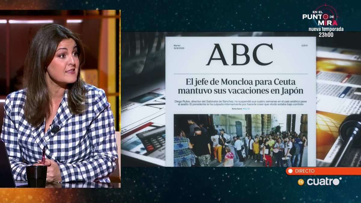 navedelmisterio's tweet photo. El director del Gabinete de Sánchez estuvo todo agosto de vacaciones en Japón durante el asalto a Ceuta @KettyGarat @abc_es 
https://t.co/r93YIDm98H #Horizonte https://t.co/9PniFWNGd6