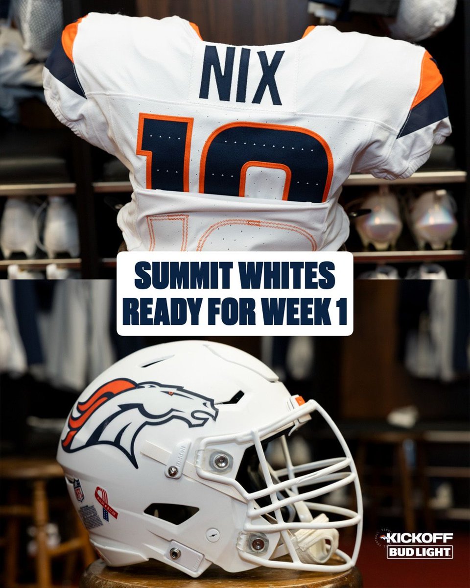 Broncos's tweet photo. Monday Night fit ⚪️ https://t.co/i5qtIY7LrE