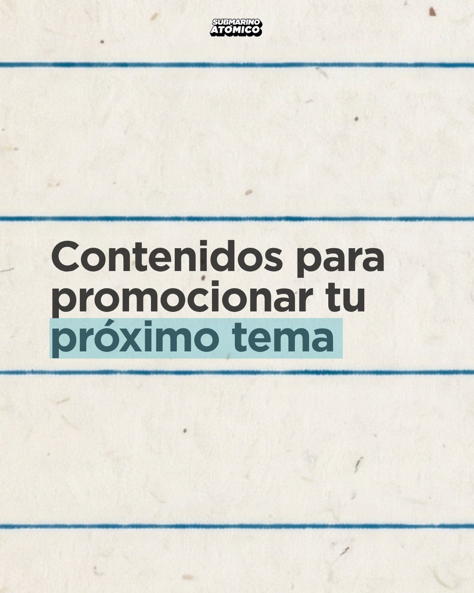 submarinoatomic's tweet photo. En caso de haber lanzado una canción o un álbum dentro de plataformas y ya no tener más ideas para promocionarlo en redes sociales, deslizá 👉🏻👉🏻

Estas son algunas de nuestras sugerencias para llevar más oyentes. https://t.co/NJHEA5NX37