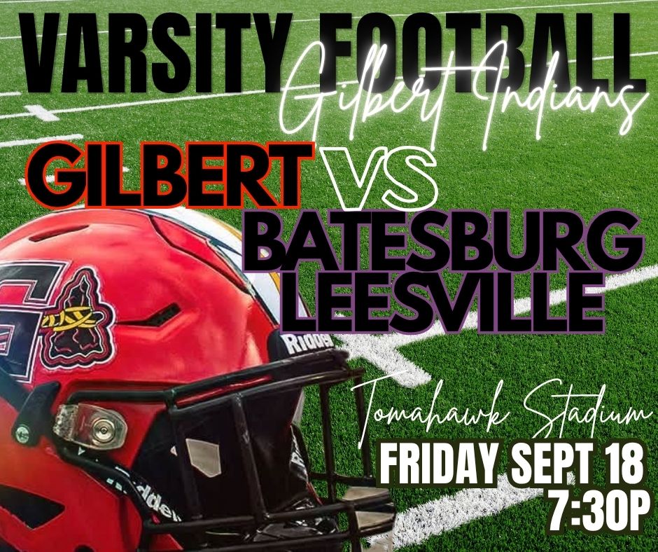 SchoolGilbert's tweet photo. Make plans to check out the Indians in action this week!! Friday Night Lights are back in Gilbert, America! https://t.co/06XT80jBdI