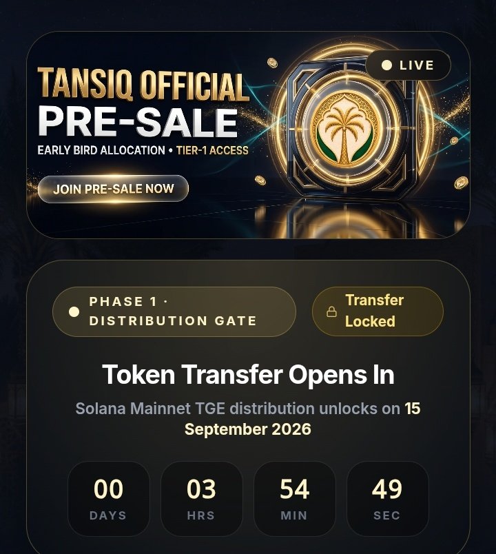 PiLoverWeb's tweet photo. TANSIQ Countdown Is Almost Over!

Less than 3 hours remain. What do you think the TANSIQ Core Team has planned for the next move?

Are we expecting a major announcement, the next phase of the project, or something else?

TANSIQ community, drop your thoughts below. 👇

Do you believe TANSIQ is legit, or are you still skeptical? Let’s hear your honest opinions.

 @Tansiq_Official $TNQ #QATER #Web3 #Crypto #Web3projects