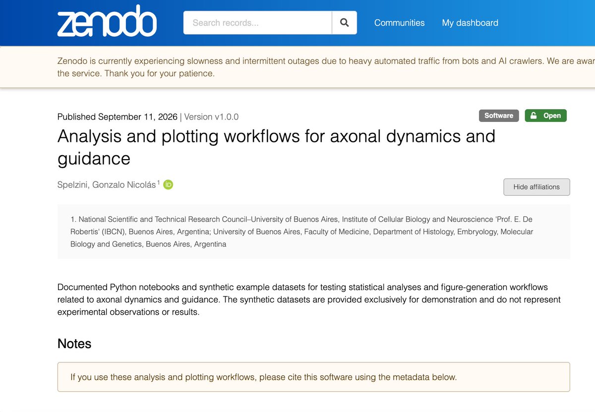 gonspel's tweet photo. How can we analyze and visualize axonal growth dynamics and guidance?
I’ve shared a collection of documented Python notebooks on GitHub for statistical analysis and figure generation related to axonal dynamics and guidance.

Archived release on Zenodo: https://t.co/upqEJ0hqea https://t.co/31iQIctvTc