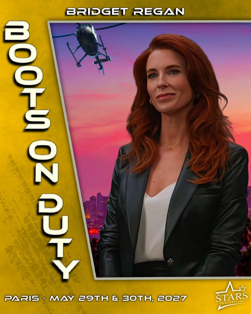 EuroConNet's tweet photo. GUEST ANNOUNCEMENT
#BootsOnDuty #BOD #StarsConventions #BridgetRegan
29 - 30 May 2027
Paris, France
https://t.co/yedTGMkR4G https://t.co/llRc7oEsG3