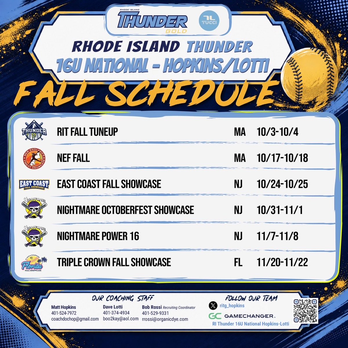 NatalieCarson29's tweet photo. Had an update to the fall schedule!
Can’t wait to compete 🔥

@CoachDocHop @RITG_Hopkins @thunderjam134 https://t.co/Ezkh8NI0V3