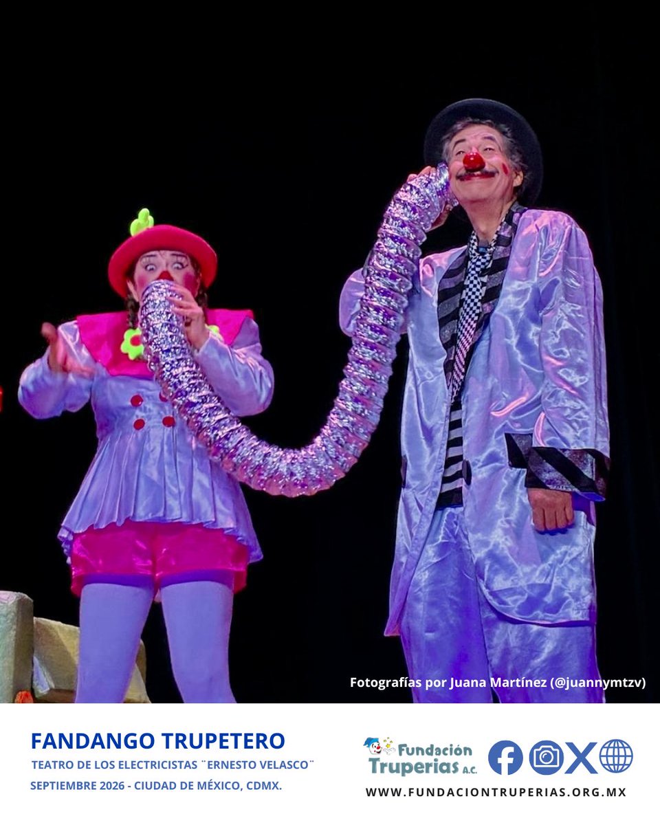 FTruperias's tweet photo. ¡Gracias por acompañarnos en una hermosa función en el Teatro de los electricistas Ernesto Velasco! 

¡No se pierdan toda nuestra programación que tendremos en estos meses del 2026! 

#teatro #cultura #mexico #septiembre #tradiciones https://t.co/mRLRwodkCC