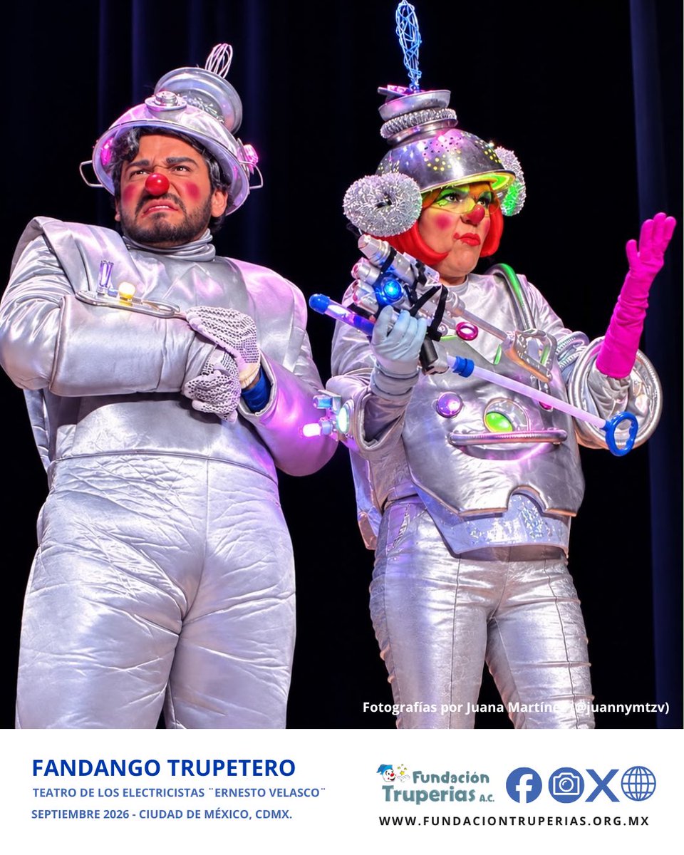 FTruperias's tweet photo. ¡Gracias por acompañarnos en una hermosa función en el Teatro de los electricistas Ernesto Velasco! 

¡No se pierdan toda nuestra programación que tendremos en estos meses del 2026! 

#teatro #cultura #mexico #septiembre #tradiciones https://t.co/mRLRwodkCC