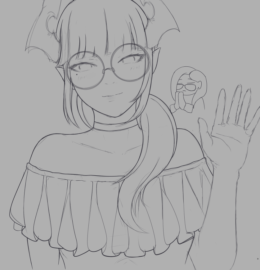drowsypanda18's tweet photo. wip 
wasn't feeling well yesterday and still a bit under the weather tbh.. but it's time to continue https://t.co/TSI4A2ESK8