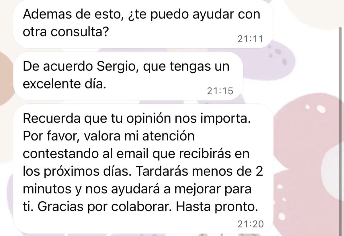 marinaloves's tweet photo. Hola @movistar_es . Tardáis  80 minutos en contestar a una consulta por el canal de WhatsApp y luego vosotros cerráis la consulta en 4 minutos por no recibir respuesta (ni me  había dado tiempo de mirar el móvil) . Increíble. https://t.co/1rJhC5rjTR