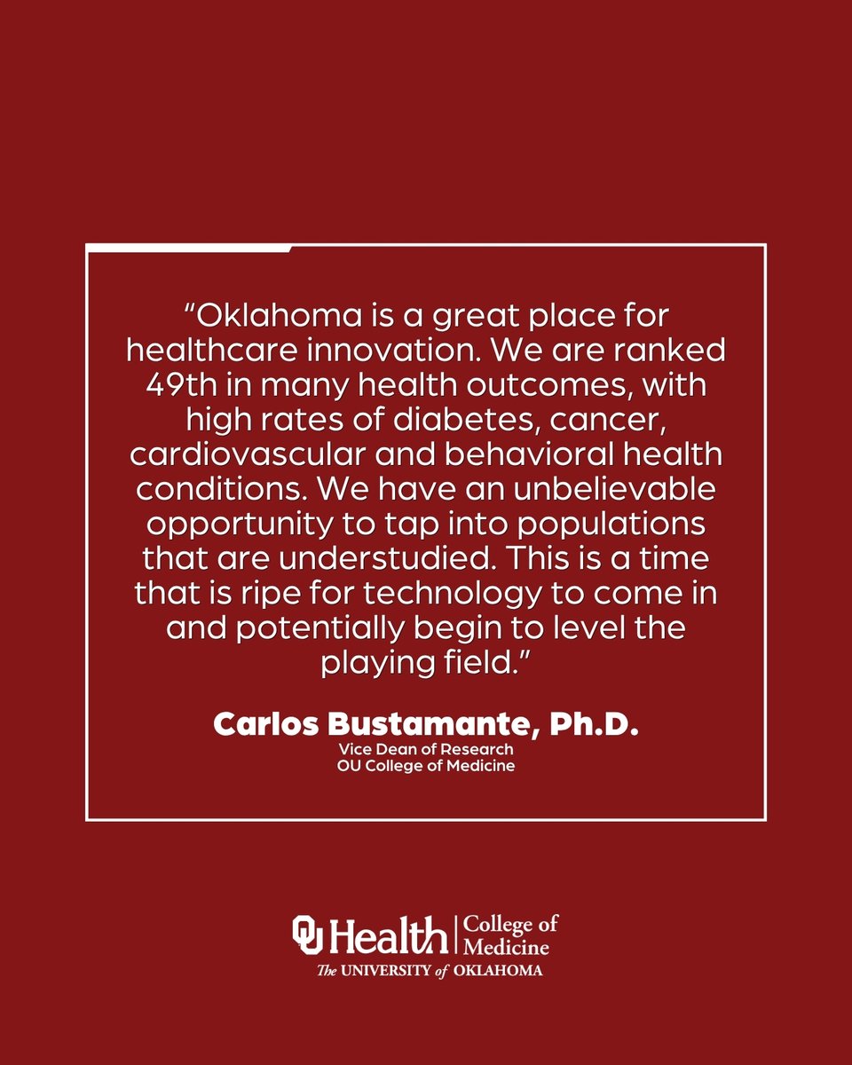 OUCollegeofMed's tweet photo. What does the rise of AI mean for the future of healthcare?

OU College of Medicine leaders recently met at the first AI Symposium on the OU Health Campus to discuss the risks, the responsibility, and how AI could improve care for Oklahomans.

https://t.co/C4wEiBjCyJ https://t.co/scklyP58vT
