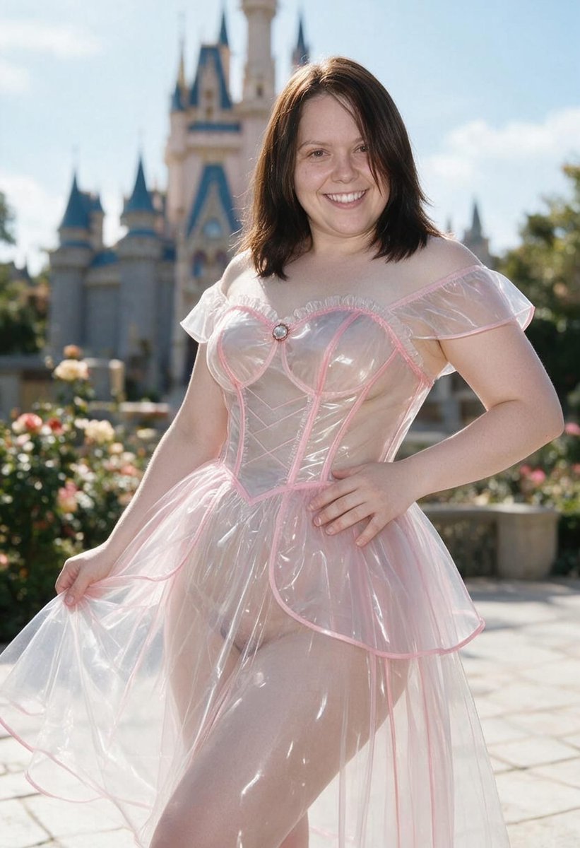 Lizzy1262629's tweet photo. Princess energy at the castle π A sheer pink off-shoulder dress, sunshine, and that classic fairytale backdrop.
#Princess #SheerDress #TransparentFashion #PinkDress #Castle #Fairytale #DisneyVibes #OffShoulder #PVCDress #PrincessCore #SunnyDay #Smile #Pose #ThemeParkStyle https://t.co/E02rTkxTtY